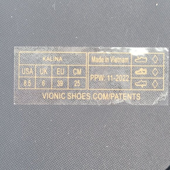 Vionic Kalina Women's Black Braided Slide Sandals US Size 8.5 - Picture 8 of 8